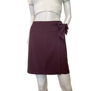 LOFT Faux Wrap Mini Skirt